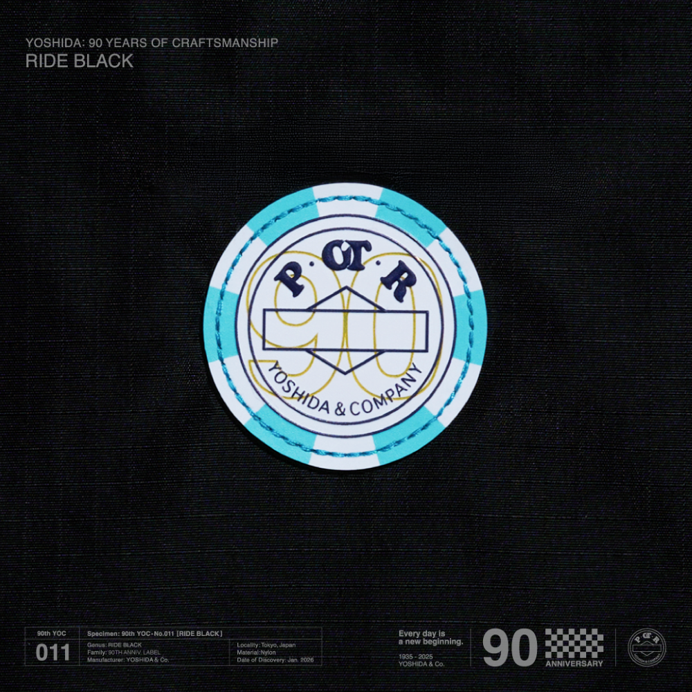 【POTR】吉田カバン創業90周年を記念した、人気シリーズの限定カラー「RIDE BLACK」